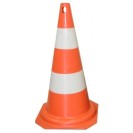 Cone Laranja e Branco 75 cm