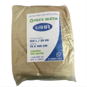 Sacos de Lixo 100L FRILCA Coleta Seletiva pct.100