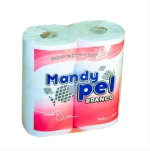 Papel Higiênico Rolão 300m Branco Pct/8