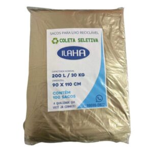 Sacos de Lixo 200L FRILCA Coleta Seletiva pct.100
