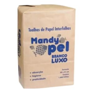 Papel Toalha Interfolha 100% Celulose MANDYPEL