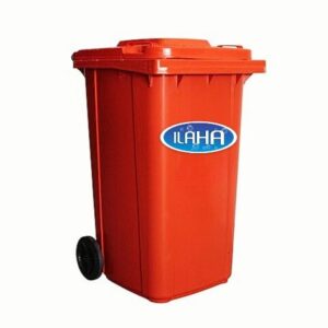 Coletor de Lixo 240L Europeu Laranja