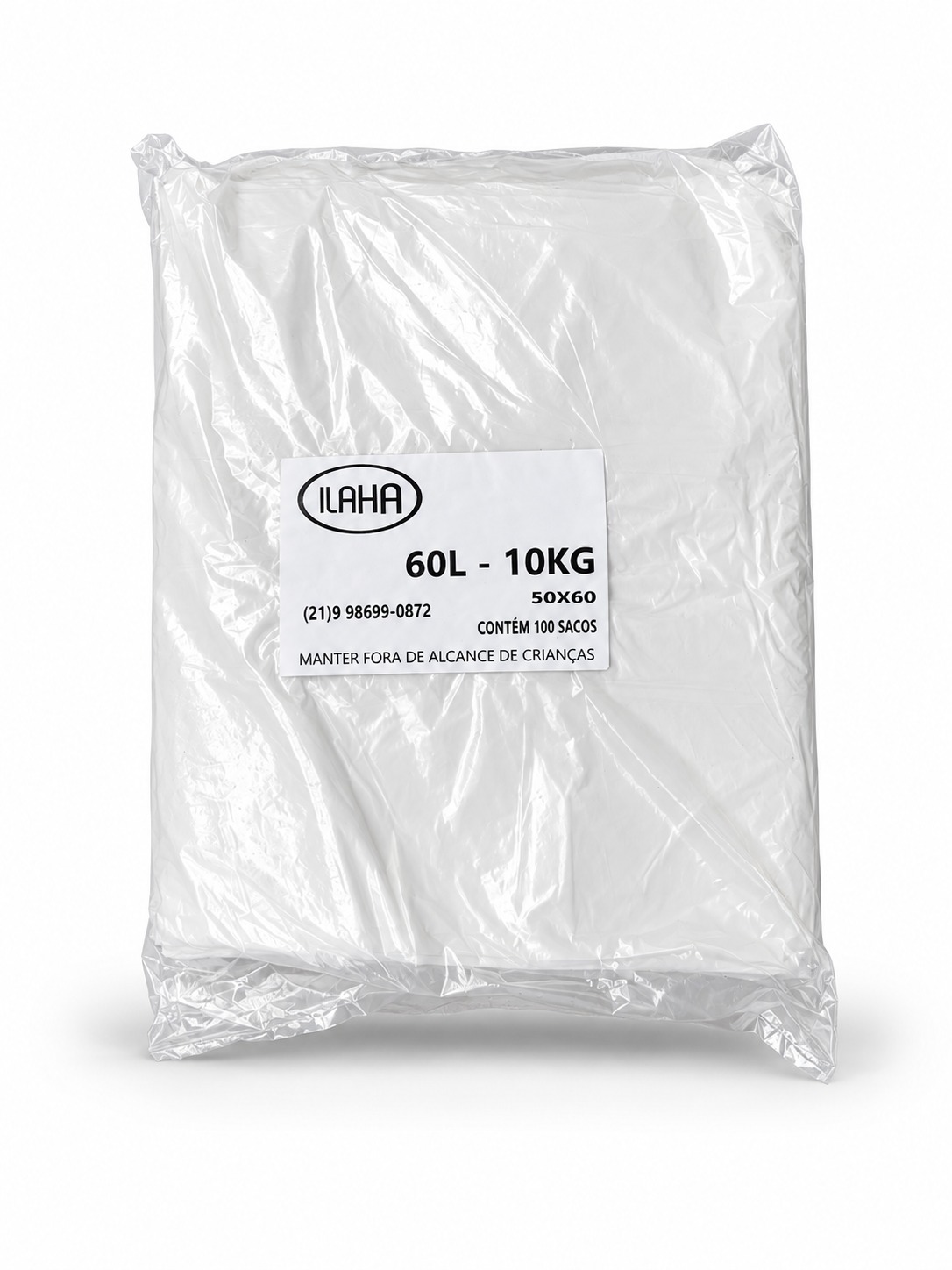 Sacos 60L Branco Leve Frilca